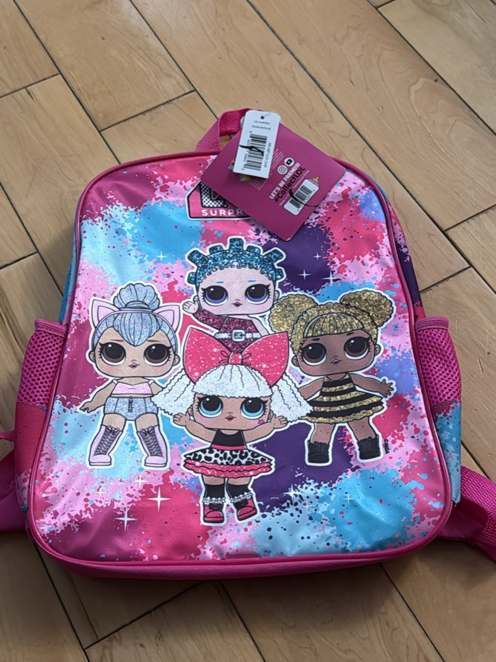 L.O.L. Surprise! Pink, Blue & Purple Kids Doll Print Backpack